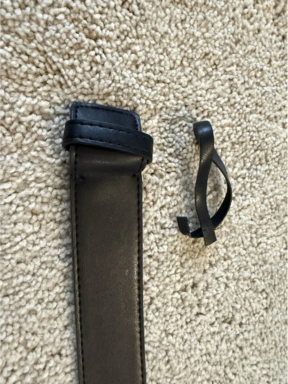 Gucci Black Leather Belt Made In Italy Mens Silver Buckle 34-36